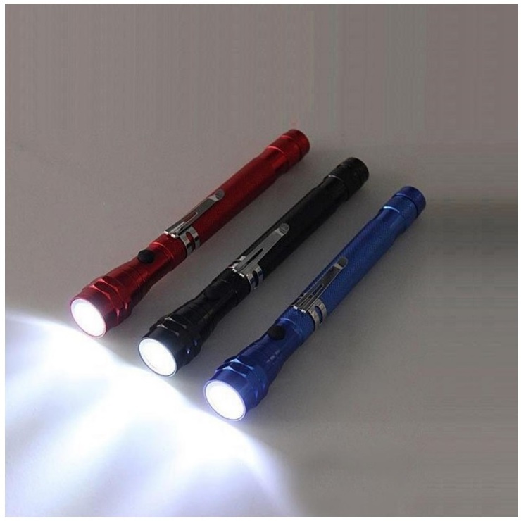 Custom Logo Flexible Telescopic 3Led Pick Up Tool Torch pick up flashlight With Magnet