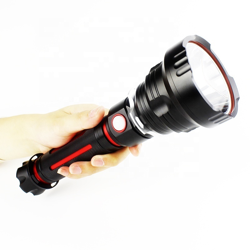 New Style Super Bright 3000 Lumen T40 LED Flashlights Water Resistant Torch USB Rechargeable Flashlight