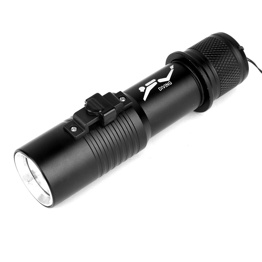 New XHP70 Diving Flashlight 3Modes White Light  Diving Touch 2500LM Brightness Aluminum Alloy Flashlight