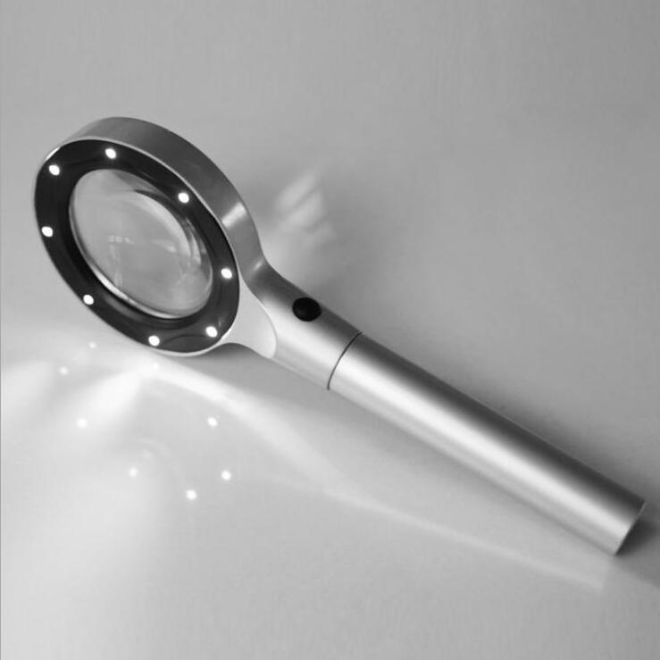 Super Bright Handheld Magnifying Glass Reading Magnifier With High Quality