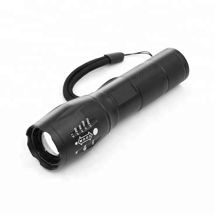 High Lumens LED 18650 Battery Charger Waterproof Portable Adjustable Aluminum Flashlight For Emergency Camping Hiking