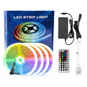 Ultra Long RGB 5050 Color Changing LED Light Strips Kit with 44 Keys Remote Led Strip Lights for Bedroom, Kitchen