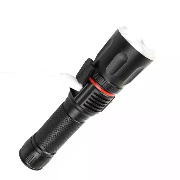 1200 Lumen Flashlight Hand LED Torch Flash Light Outdoor 1200 Lumen Waterproof Zoomable Flashlight