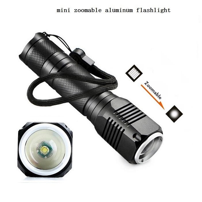 Aluminum  Emergency Pocket Mini High Power Rechargeable Mini Tactical led Torch Flashlight