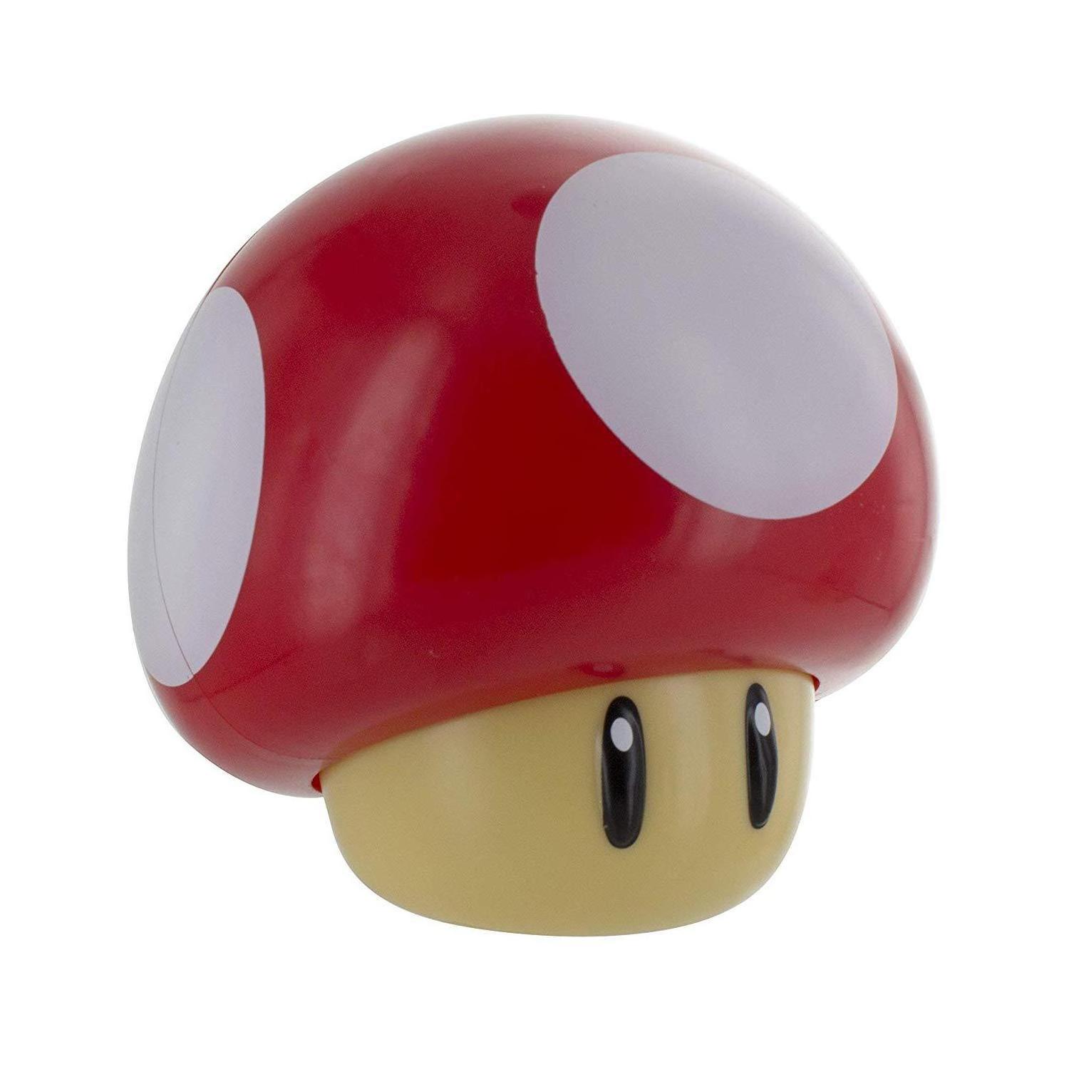 Mario Bros Lamp Mario LED Mushroom Table Lamp with Sound USB Cute Mushroom Night Lights