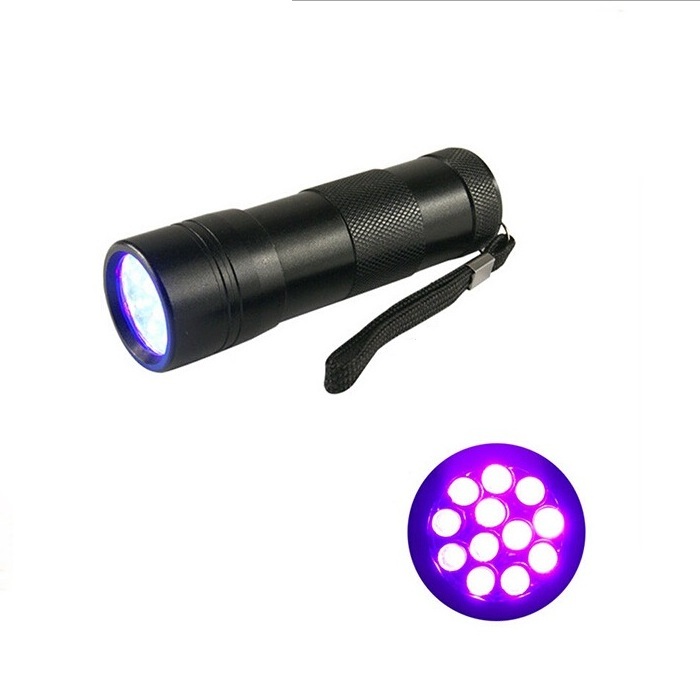 Factory Pet Stain Urine Detector Led Purple UV Torch 12Led UV Black Light Flashlight