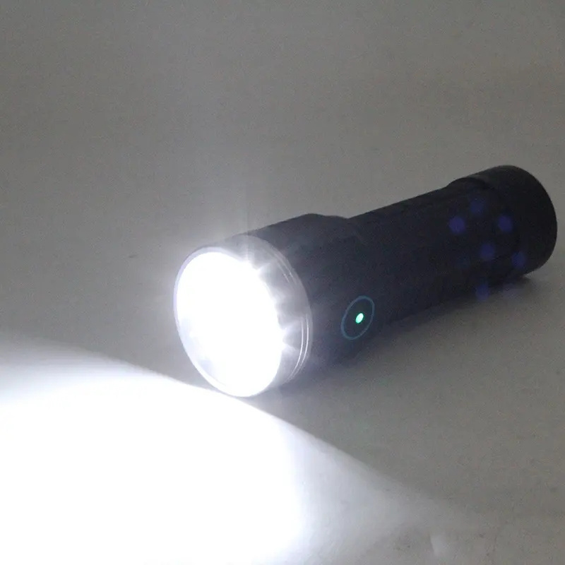 Multi gear switching built in high capacity battery 4000 lumens usb fast charging flashlight