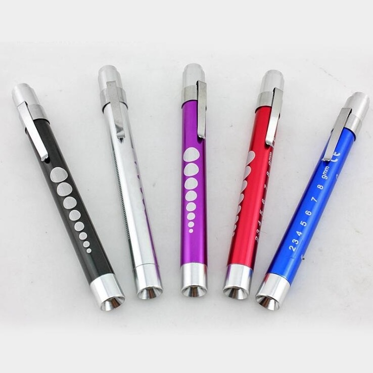 wholesale led pen light medical doctors, high power led penlight pocket torch with clip, doctor medical pen light torch