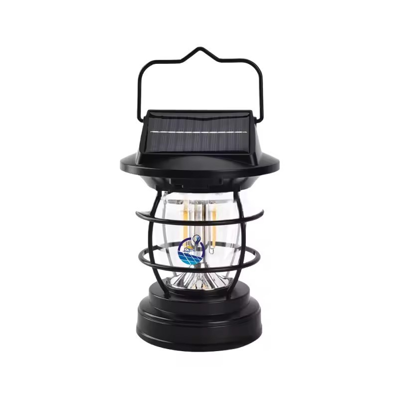 Stepless Wholesale Dimming Hanging Rechargeable Battery Powered Solar Lanterns Outdoor Camping Waterproof Lamp