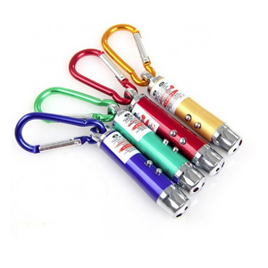 Wholesale Custom Logo Metal Mini Gift UV Light Flashlight Red Led Banknote Checking Keychain