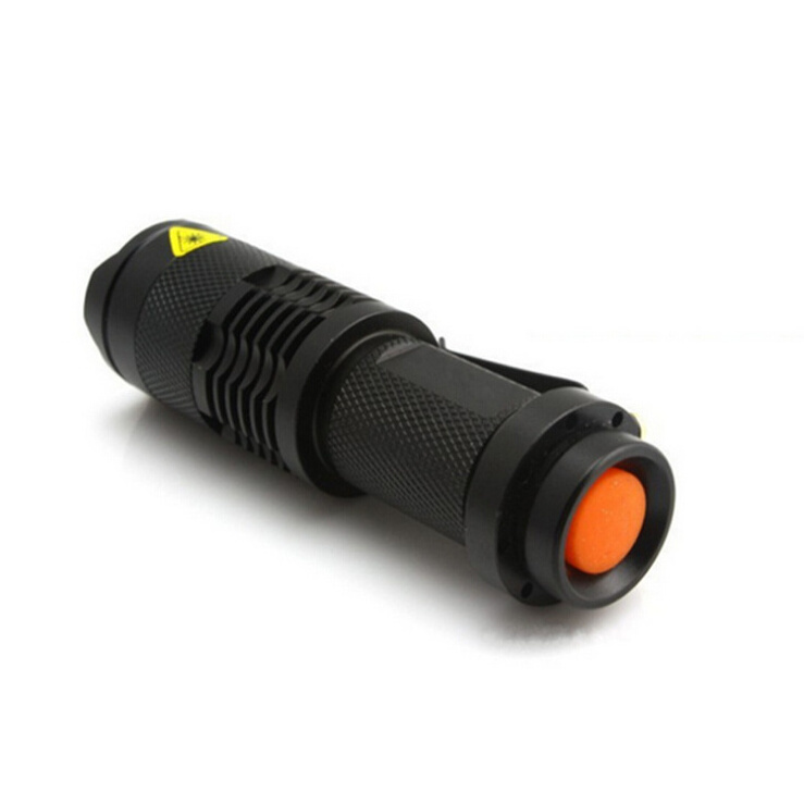 Aluminum handy tactical EDC mini zoom XPE 3W promotion led flashlight with pocket clip