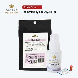 MACY BEAUTY CLEAR GLUE for color lash eyelash extension tools non toxic eyelash glue wholesale customized