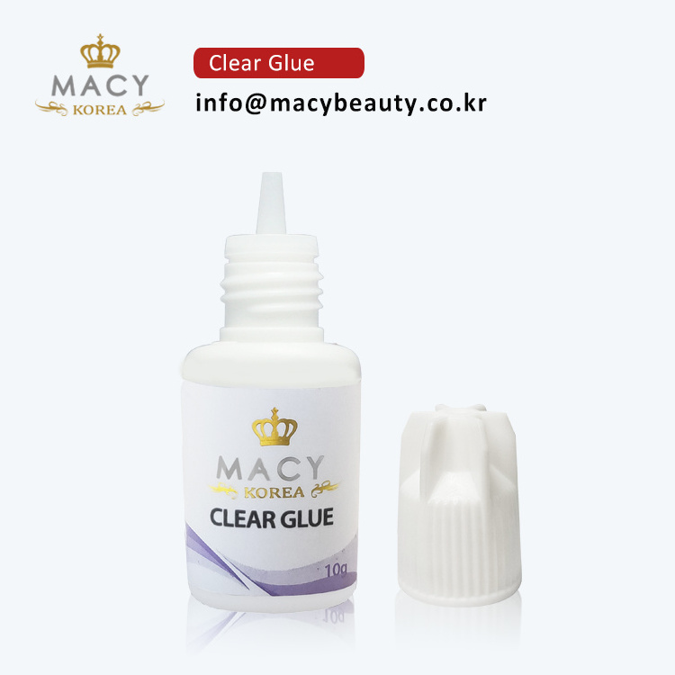 MACY BEAUTY CLEAR GLUE for color lash eyelash extension tools non toxic eyelash glue wholesale customized