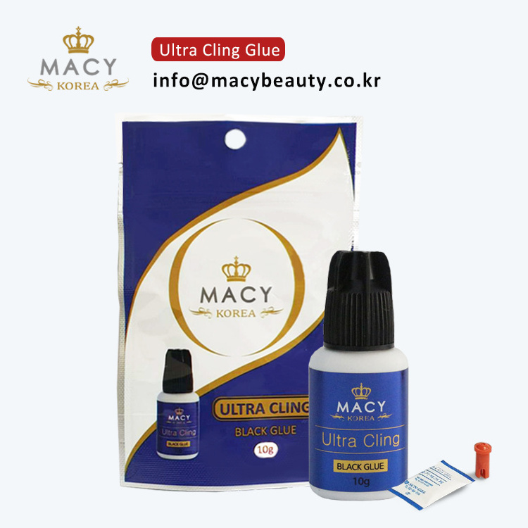 MACY BEAUTY ULTRA CLING GLUE 1 sec fast drying 4~5 weeks lasting super bonding eyelash black adhesive