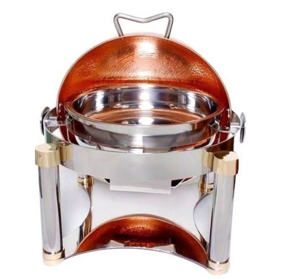 New luxury stainless steel oval chafing dish used at weddings, restaurants, hotels, parties serving buffet chafing dish