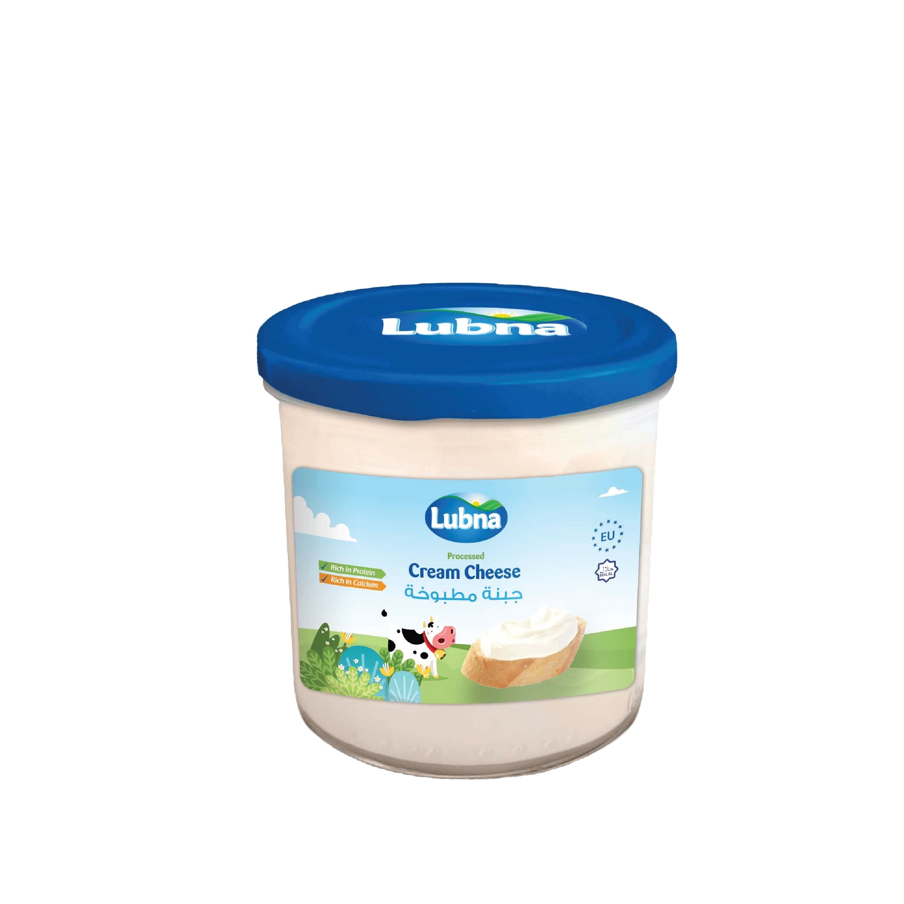 Best Price Cream Cheese 140g Plain processed Halal cheese Rich In Protein And Calcium made in UAE