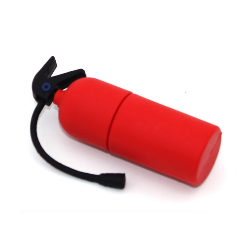 Classic Fire Extinguisher Shaped PVC USB Flash Drive 2G 4G 8G 16G Capacities 64GB & 32GB Built-in Memory Promotional Gift