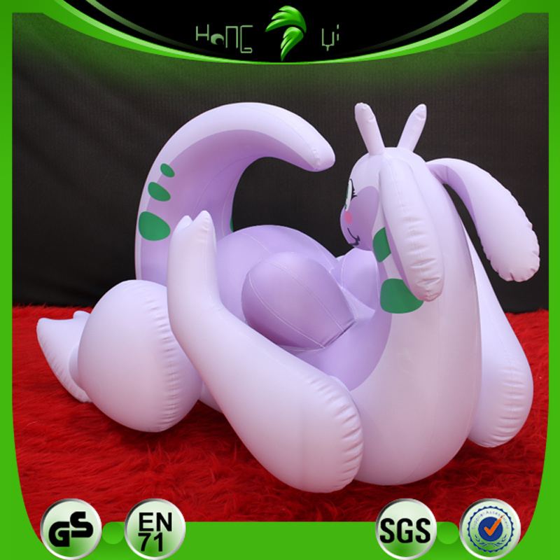 Hongyi Toy Inflatable Laying Goodra Toy Custom Inflation Purple Dragon Toy For Fun