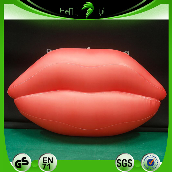 Giant PVC lips for advertising Red Inflatable mouth Shaped Sofa inflatable sexy Toys