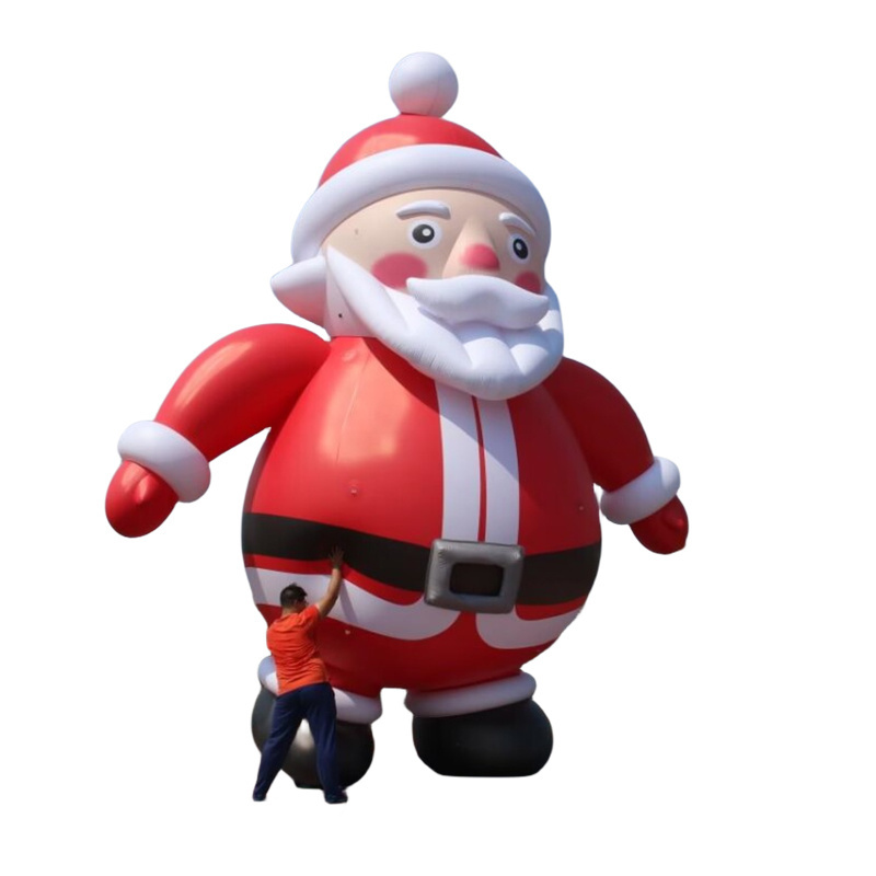 Hongyi Toy Custom Giant Inflatable PVC Santa Claus Model  Christmas Inflatable Balloons For Decoration