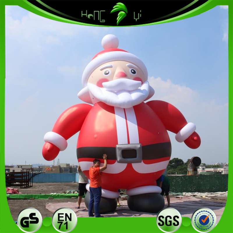 Hongyi Toy Custom Giant Inflatable PVC Santa Claus Model  Christmas Inflatable Balloons For Decoration