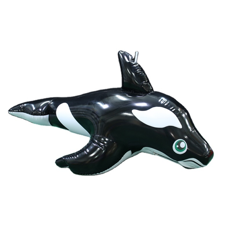 Glossy Inflatable Dolphin Suit Waterproof Inflatable PVC Bondage Animals Suit Squeaky Custom Inflation Orca Costume