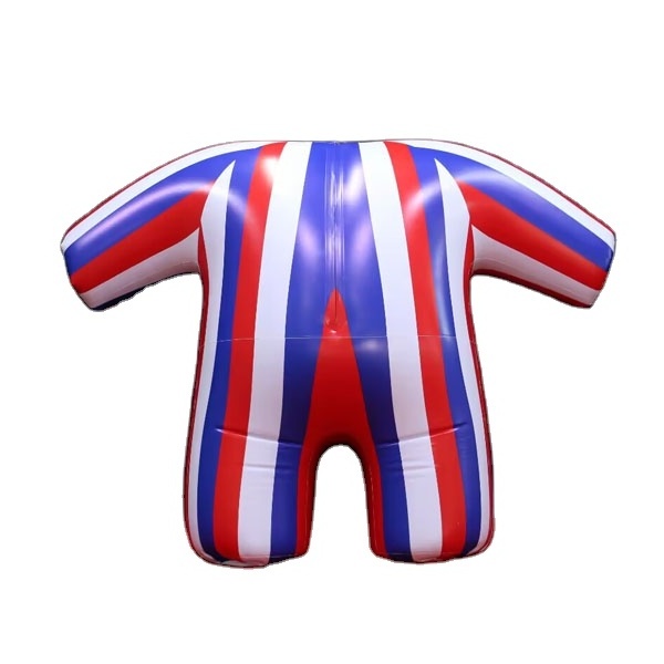 Custom Inflatable Colorful Striped Jumpsuit Inflatable PVC Material Pants Suit Costume For Sales