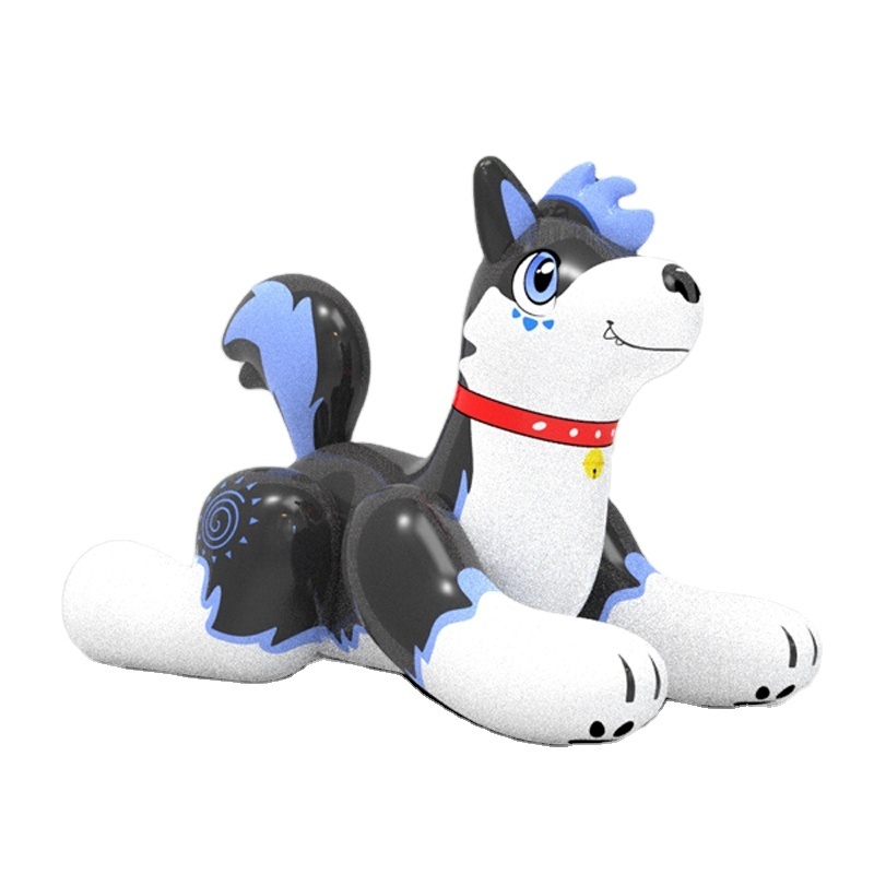 New Design Pool Toys Inflatable Husky Laying Hongyi Inflatable Wolf