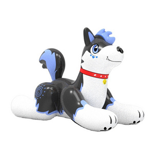 New Design Pool Toys Inflatable Husky Laying Hongyi Inflatable Wolf