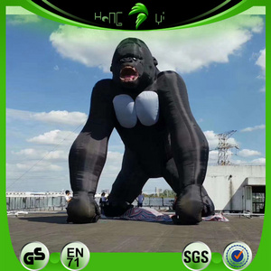 hongyi toys customized inflatable animal sexy gorilla giant  animal model for sale