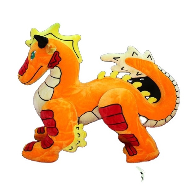 Latest PVC Inflatable Chinese Dragon With Furry Skin Hongyi Toys