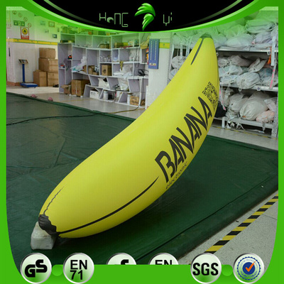 Vivid Printing Giant Advertising Inflatable Banana, LED Lighting Inflatable Fruit For Supermarket Activity