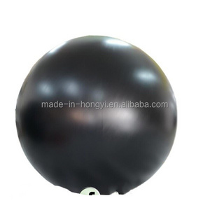 Hongyi Toy Hot Sales Giant Inflatable Helium Black Ball Advertising Hanging Inflatable PVC Black Sphere Balloon