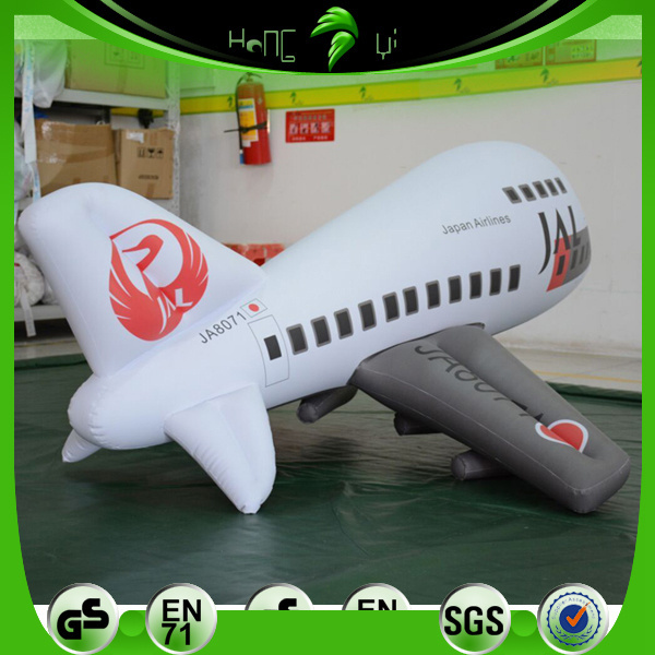 Display Inflatable PVC Airplane Model Balloon Hongyi Customized Size Inflatable Aircraft Model For Decoration