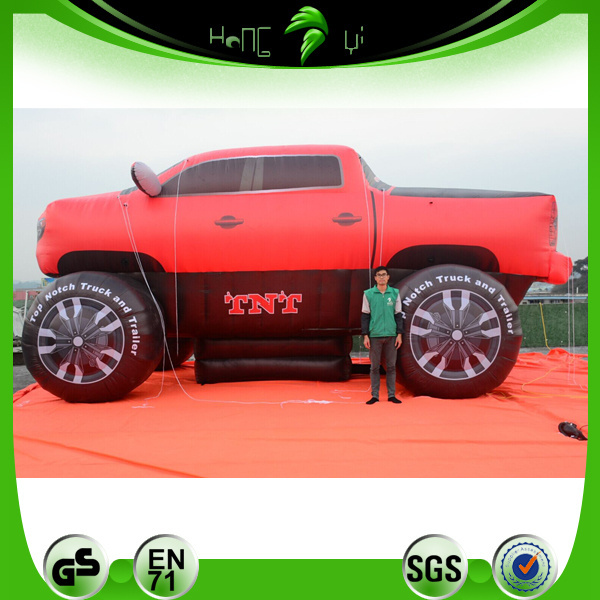 Advertising Giant Inflatable PVC Jeep Car Customized Inflatable Red Truck For Promotion