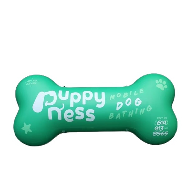 Advertising Customized Logo Inflatable Dog Bone Shape Balloon Inflatable Bone For Display