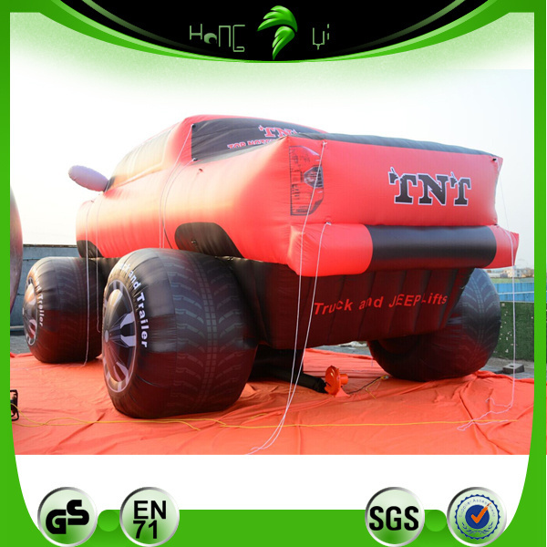 Giant Red Inflatable Jeep Car Model Cold Air Inflatable Brand Truck For Sale