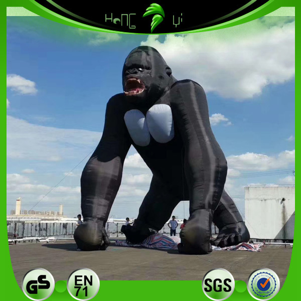 hongyi toys customized inflatable animal sexy gorilla giant  animal model for sale