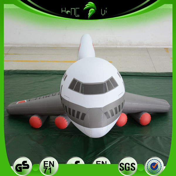 Display Inflatable PVC Airplane Model Balloon Hongyi Customized Size Inflatable Aircraft Model For Decoration