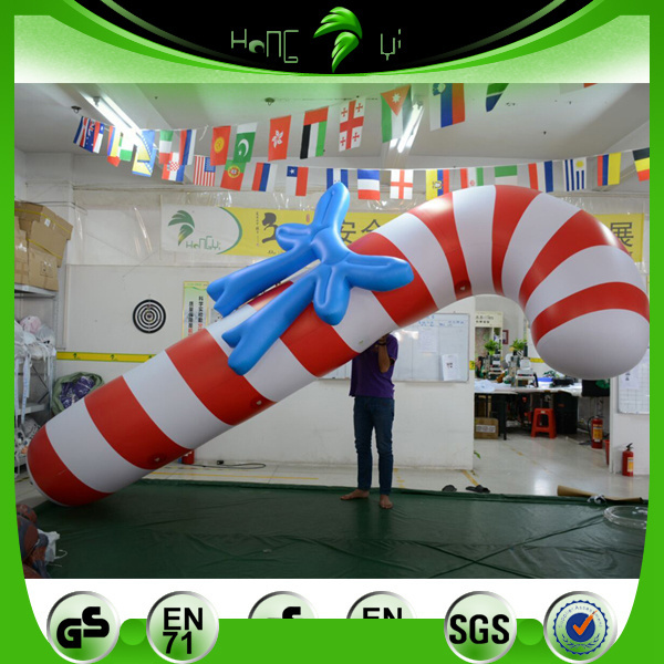 PVC Giant Inflatable Christmas Candy Cane, Giant Christmas Inflatables