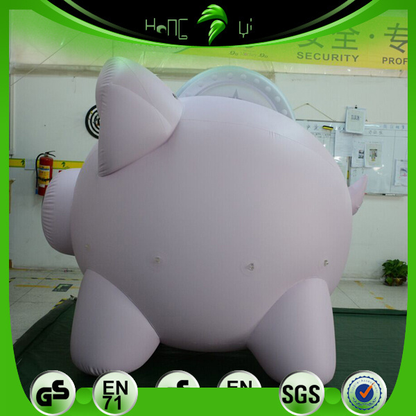 Hongyi Inflatable Pink Piggy Model Balloon Customized Inflatable Giant PVC Pig Model For Sales