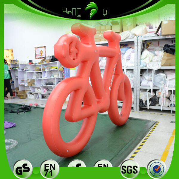 Large Advertising Inflatable Bicycle Model Balloons Custom Inflation Bike Shape Balloon For Display