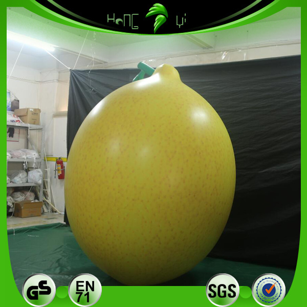 Big Size Inflatable Fruits Model Custom 3D Lemon For Advertising