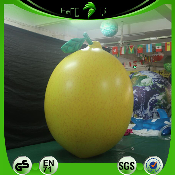 Big Size Inflatable Fruits Model Custom 3D Lemon For Advertising