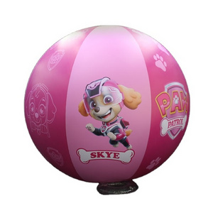 Giant Inflatable Beach Ball Pink SPH Ball With Cute Dog