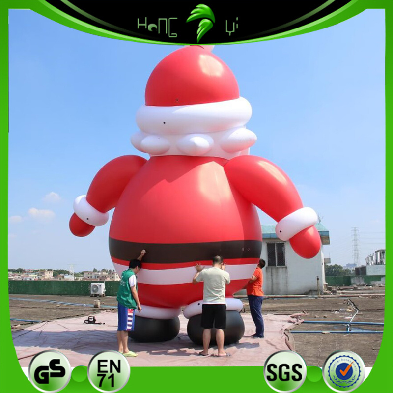 Hongyi Toy Custom Giant Inflatable PVC Santa Claus Model  Christmas Inflatable Balloons For Decoration