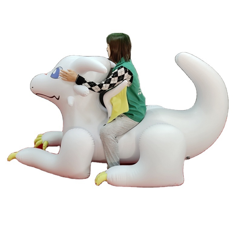 Pool Toy Inflatable White Dragon With Wings Cute Hongyi Toy