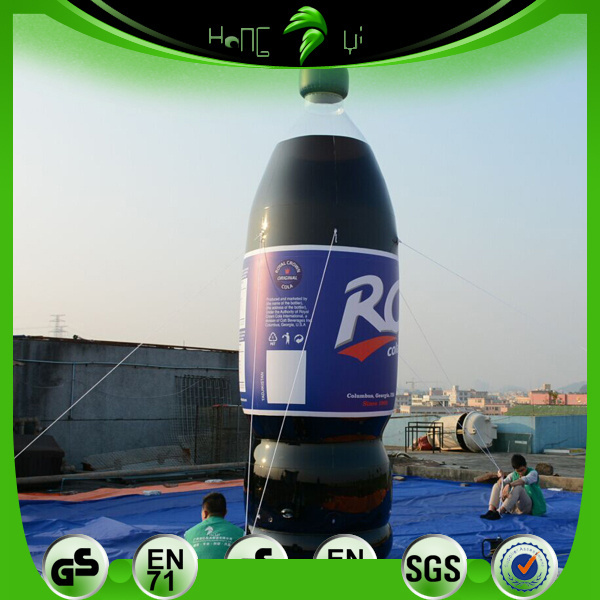 Outdoor Advertising Inflatable Transparent Drink Bottle Customized Giant Inflatable Coke Drink Bottle Balloon