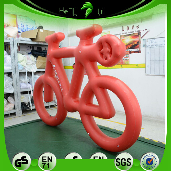 Large Advertising Inflatable Bicycle Model Balloons Custom Inflation Bike Shape Balloon For Display