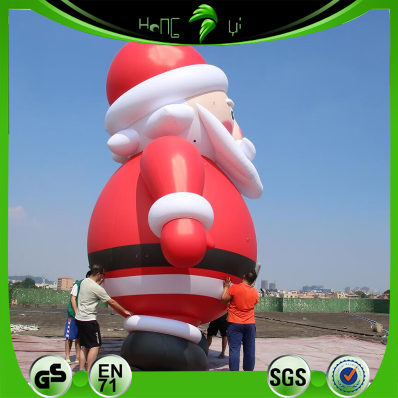 Custom Giant PVC Inflatable Santa Claus for Helium Flying inflatable Christmas Balloon